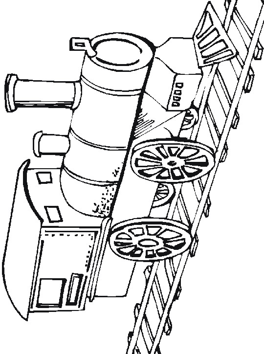Plansa de colorat cu Tren 42 37